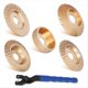 thumbnail image 1 of Juego de Discos para Tallar Madera para Amoladora Angular de 4 Pulgadas o 4 1/2 Pulgadas con Llave, Accesorios de Rueda de Disco de Lijado para Carpintería, 1 of 5