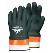 MCR Safety 6410SC Memphis Oil Hauler, PVC Over Orange Gloves, Large