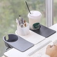 thumbnail image 4 of Porte-gobelet Table Étagère à Gobelets Bureau Ordinateur Support de Gobelet Fixe Rangement de Bureau, Jaune, 4 of 7