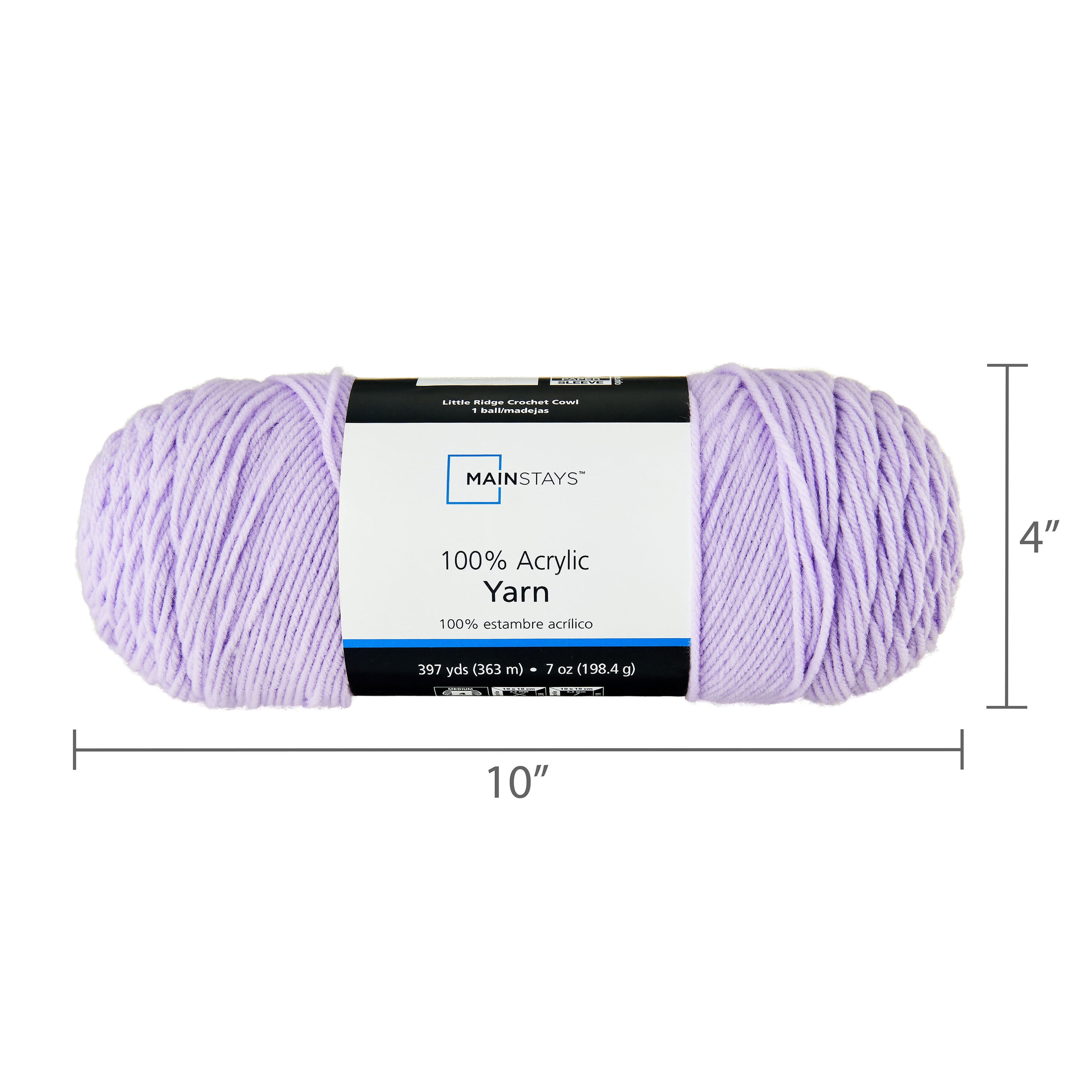 Mainstays Medium Acrylic Lovely Purple Yarn, 7 oz - Walmart.com