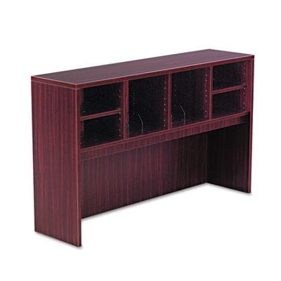- Valencia Series Open Storage Hutch, 58-7/8w x 15d x 35-1/2h, Mahogany, Sold as 1 Each