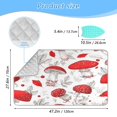 thumbnail image 2 of Ironing Mat Portable Ironing Blanket for Table Top Travel Ironing Pad for Washer Dryer 27.6" x 47.2" Red Mushrooms Pattern, 2 of 6