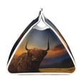 thumbnail image 3 of Lsque Yak Printed Long Tissue Box Cover Holder, Facial Paper Organizer Dispenser,Triangle with Bottom Belt, PVC Leather Decorative Organizer, 3 of 9