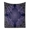 thumbnail image 1 of Purple Mandala Soft Flannel Fleece Throw Blanket, Oriental Lacework Mandala with Abstract Floral Motifs, Cozy Plush for Indoor and Outdoor Use, 50" x 70", Purple Grey Pale Mauve, by Ambesonne, 1 of 6