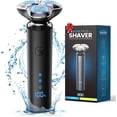thumbnail image 1 of Electric Razor for Men - Men's Electric Shaver, 3-Blade Rotary Shaving System, Touch Switch, Type-C Fast Charging, LED Display, Travel Lock, 90+ Minutes Run Time, 1 of 7