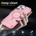 thumbnail image 4 of Allytech Magnetic Case for iPhone 16, [Military Grade Drop Protection] [Compatible with MagSafe] Slim Translucent Soft TPU Frame Shockproof Anti-Scratch Rugged PC Back Shell - Pink, 4 of 7