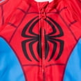 thumbnail image 5 of Marvel Avengers Spider-Man Newborn Baby Boys Zip-up One Piece Bathing Suit Newborn to Toddler, 5 of 5