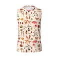 thumbnail image 6 of Picia Retro Autum Mushrooms mens Cotton Tank Undershirts , Moisture-wicking Ribbed Tanks, Lightweight Cotton Tank Undershirts-Medium, 6 of 8