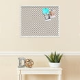 thumbnail image 3 of PinPix 28x22 Custom Cork Bulletin Board Light Brown Clover Poster Board Has a Fabric Style Canvas Finish, Framed in Light Brown Clover, by ArtToFrames (PinPix-540), 3 of 5
