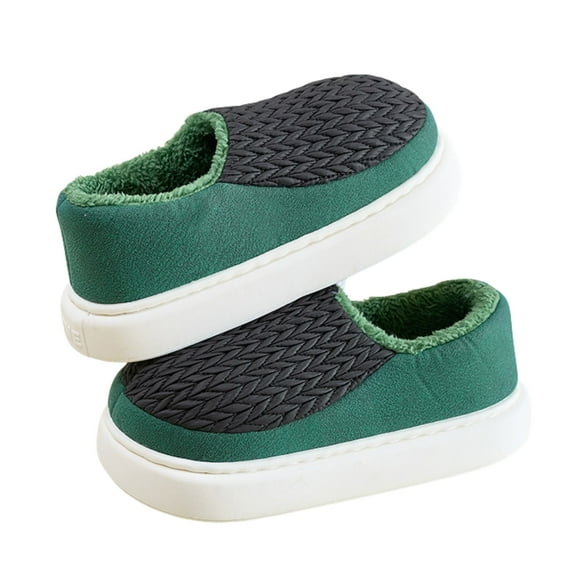 CHICVOMEY Women's Plush Fleece House Slippers Non-Slip Indoor Outdoor Memory Foam Slip-Ons Cozy Warm Machine Washable