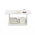 thumbnail image 3 of Furinno Basic Home Living Coffee Table, White/White, 3 of 6