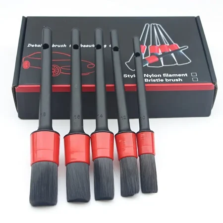 

5pcs Car Detailing Brush Set Car Interior Cleaning Detailing Soft Brush Set 5 Soft Detail Brushes For Automotive Air Conditioner Brush Dashboard