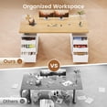 thumbnail image 4 of 55" Electric Standing Desk with 6 Drawers, Height Adjustable Computer Desk for Home Office, 4 of 7