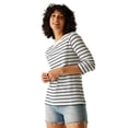 thumbnail image 4 of Regatta Womens Baylette II Striped T-Shirt, 4 of 5