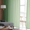 thumbnail image 4 of Green Ombre Sheer Curtains 63 Inches Length 2 Panels Set, Window Sheer Curtains for Living Room/Bedroom, Modern Gradient Abstract Art Light Filtering Rod Pocket Curtain 52'' x 63'' x 2, 4 of 7