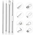 thumbnail image 3 of Fecong Tweezers, Stainless Steel Blackhead Removal Kit, Professional Facial Blackhead Remover Tweezers, Stainless Steel Blackhead & Extractor Set, Blackhead Remover Tools-6pcs A-3, 3 of 8