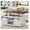 White, variant on luminescence lez White Wood Farmhouse Lift‑Top Coffee Table, Sliding Barn Door with Storage, Rustic Accent Furniture for Living Room