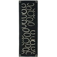 thumbnail image 5 of SAFAVIEH Soho Chason Geometric Wool Area Rug, Black/Ivory, 7'6" x 9'6", 5 of 8