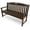 Vintage Lantern, variant on TREX Outdoors Yacht Club 48" Bench in Charcoal Black