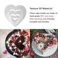 thumbnail image 4 of fashionhome Heart Shape Cake Mold Cake Decorating Maker PET Plastic heart shape maker mold Mound Home Bakery Baking Tool, 4 Inch, 4 of 7