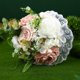 thumbnail image 2 of BRIGHTFUFU 1 conjunto de bouquet bouquet bride flower espuma de flores mango de encaje de lente de ramo arreglo de boda accesorio de boda, 2 of 7