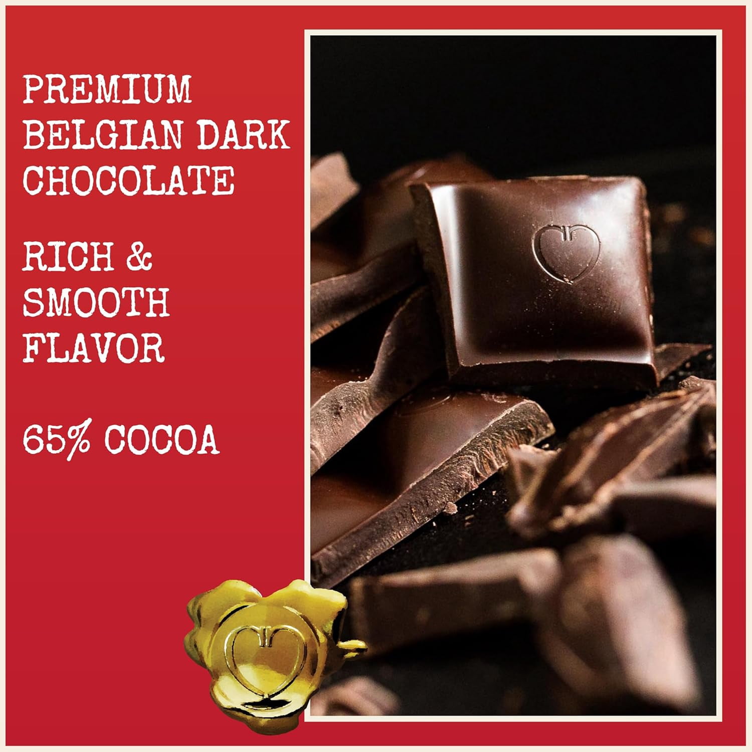 Chocolove Xoxox Premium Chocolate Bar Dark Chocolate Rich 3.2 Oz (2 Pack)