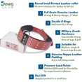 thumbnail image 2 of DowgClub | Genuine Leather Dog Collar with Riveted Spikes | Saddle Grade, Full Grain, Heavy Duty | Comfortable, Cushion Padding Inside, Strong | Best for Medium, Large, XL Breeds, 2 of 7