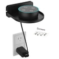 thumbnail image 2 of OUNONA Black Plastic Speaker Stand Wall Holder for WiFi Router Compatible with Various Devices, 2 of 7