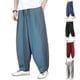thumbnail image 5 of Men Pants Loose Straight Elastic Waist Casual Loose Lounge Trousers Solid Color, 5 of 8