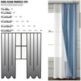 thumbnail image 4 of (2 pack) Mainstays 4 Piece Wave Jacquard Curtain Panel Set, Blue, 27.5" W x 63" L, 4 of 6