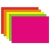 Roselle Fluorescent Poster Board, Four-Ply, 22 x 28, Assorted Fluorescent, 25/CT