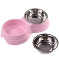 thumbnail image 5 of Dog Bowls Double Dog Water and Food Dish Stainless Steel Bowl with Non-Slip Elevated Station, Pet Feeder Dish for Small sizedog and Puppy, Cats, 5 of 7