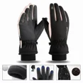 thumbnail image 3 of Guantes Cuero Térmicos Impermeables Touch Para Moto/bici, 3 of 8