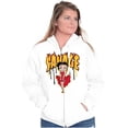 thumbnail image 4 of Betty Boop Savage Paint Drip Cartoon Zip Hoodie Sweatshirt Women Brisco Brands S, 4 of 5
