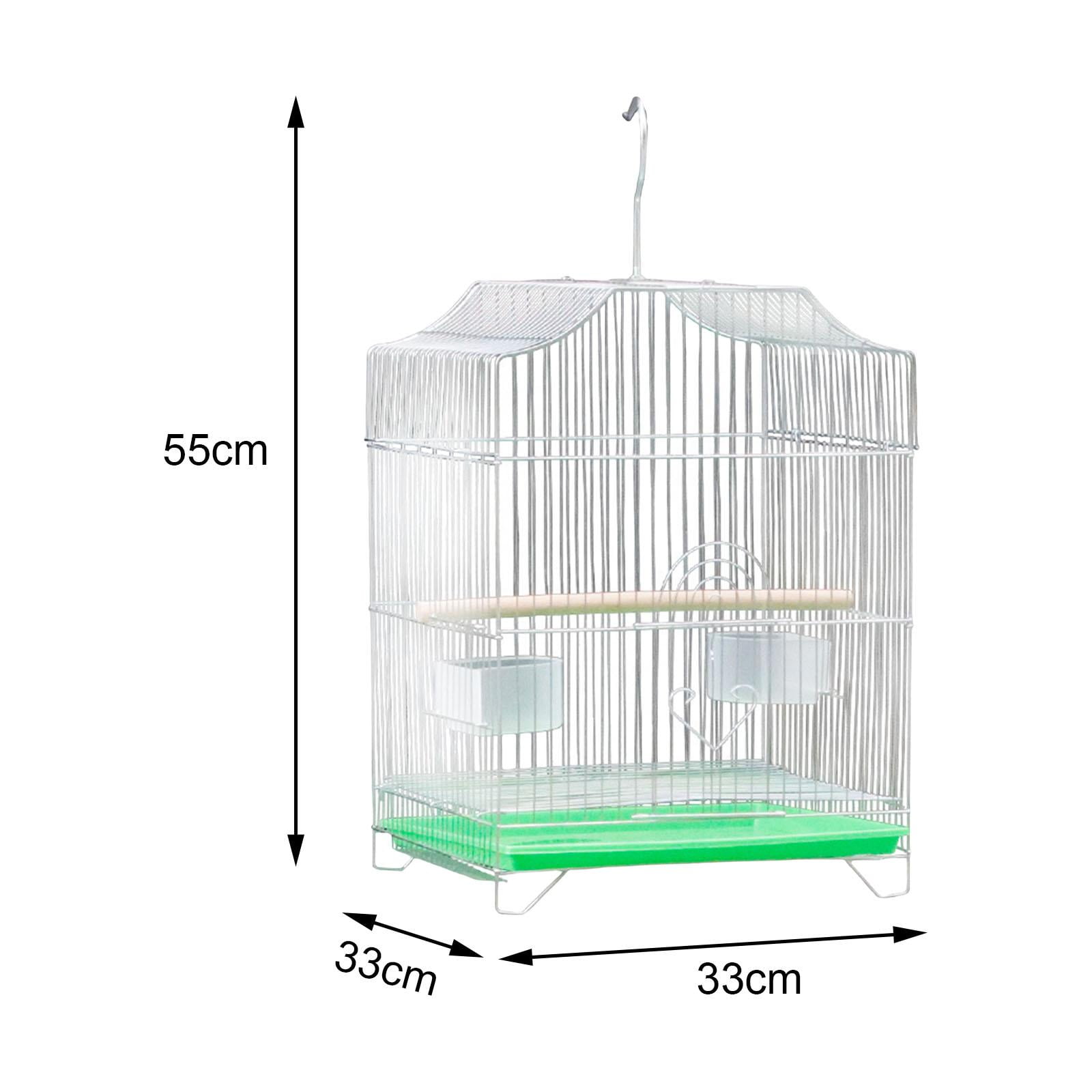 Large Bird Cage House, Parrot Stand Cage with Food Cup Hanging Birdcage Pet Supplies for Parrot Lovebirds Cockatiel Finches Accessories