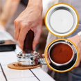 thumbnail image 5 of 2Pcs 51mm Stainless Steel Coffee Machines Pressurized Filter Basket Powder Basket Coffee Bottom Filter Holder Filter.., 5 of 5