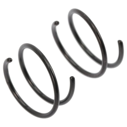 UNOMOR 2Set Black Spiral Nose Hoops for Women Fashionable Design Easy to Wear