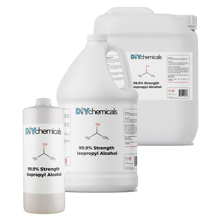 DIYChemicals Isopropyl Alcohol 99.9% - Pure Isopropanol Industrial Grade 99 Percent - Made in USA | Half Gallon (64 fl oz)