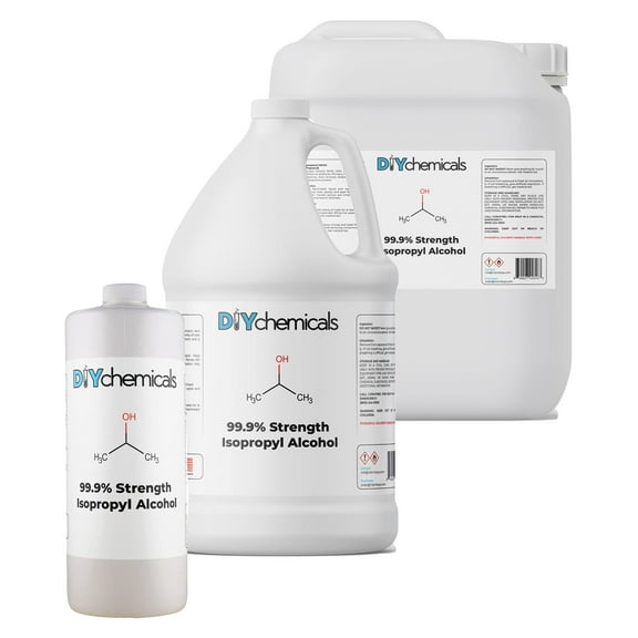 DIYChemicals Isopropyl Alcohol 99.9% - Pure Isopropanol Industrial Grade 99 Percent - Made in USA | Half Gallon (64 fl oz)