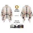 thumbnail image 3 of Poncho d'Hiver Chaud en Tricot à Carreaux pour Femmes, 3 of 6