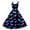 Blue, variant on TTUHYWXI Novelty Spaghetti Strap Dress Women Casual Sundress Bat Print Halloween Sexy Party Club Dresses (Green, XL)