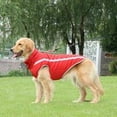 thumbnail image 5 of Waterproof Dog Coat Winter Warm Jacket Windproof Puppy Clothes Reflective Vest for Small Medium Large Dogs - Fleece Lining, with Harness Hole, Red(3XL）, 5 of 5