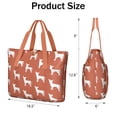 thumbnail image 3 of Tote Bag for Women - Repeat Chihuahua Shoulder Bag - Large Utility Work Duffle Bag with Zipper Handbag for Travel, Work, Sprots, 3 of 5