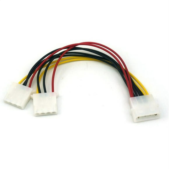 Cable divisor de ventilador de ordenador de 4 pines a 2 pines para discos duros tipo D