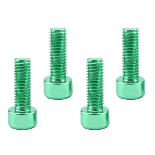 4 Unidad Tornillos de Sostenedor de Jaula de Botella Portabotellas Aleación Aluminio Verde DYNWAVEMX Pernos de la jaula de la botella de agua
