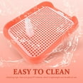 thumbnail image 3 of OUNONA Puppy Litter Box Indoor Small Dog Pink Grid Type 1Pack, 3 of 4
