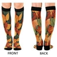 thumbnail image 4 of FORMRS Womens Knee High Socks Casual Long Thick Travel Daily Wear, 1 Pair, Colorful Leaves, 4 of 6