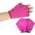 thumbnail image 1 of Guantes acuáticos 1 par de guantes de natación con membranas Paletas de entrenamiento de resistencia al agua Equipo de buceo ajustable para adultos, 1 of 5