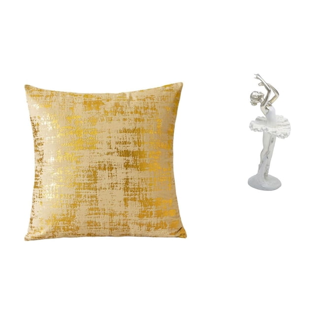 Elegante funda de almohada de bailarina, moderna funda de cojín, escultura de bailarina, decoración del hogar para sala de estar, oficina, dormitorio,
