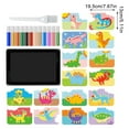 thumbnail image 3 of Kits de arte con arena para niños: 1 bandeja, 1 pincel, 12 colores de arena, 16 imágenes despegables y espolvoreables, arte con arena autoadhesiva, pintura con arena para niños, kits de pintura con ar, 3 of 9